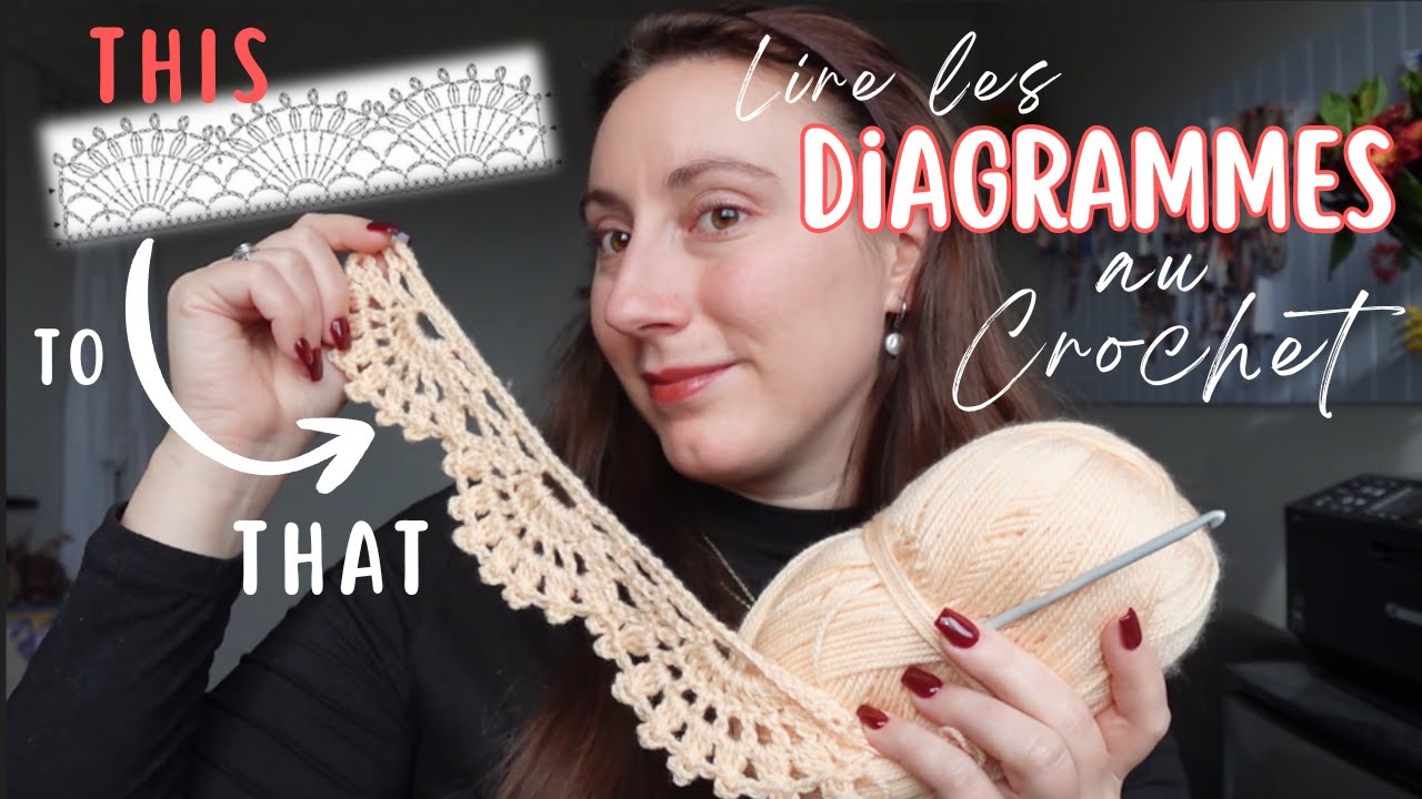 Lire les Diagrammes au Crochet - Symbole FR/EN - Apprendre le Crochet