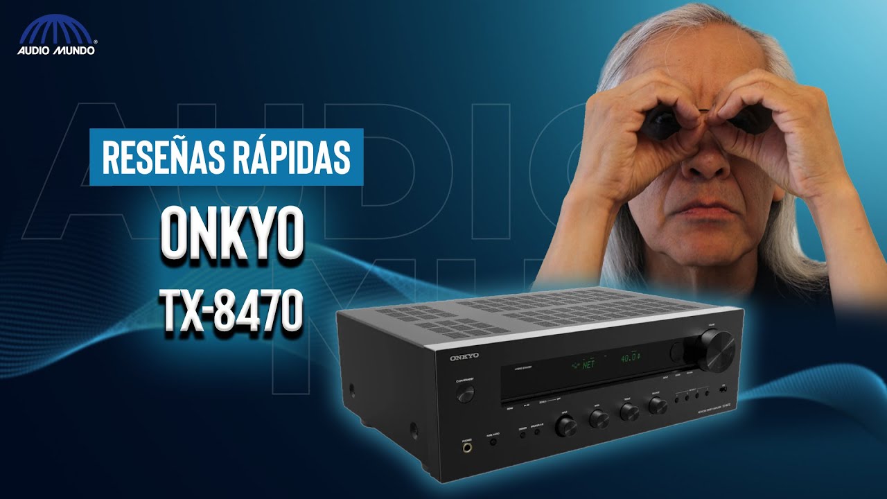 Receptor estereofónico audio/video marca Onkyo modelo TX-8470
