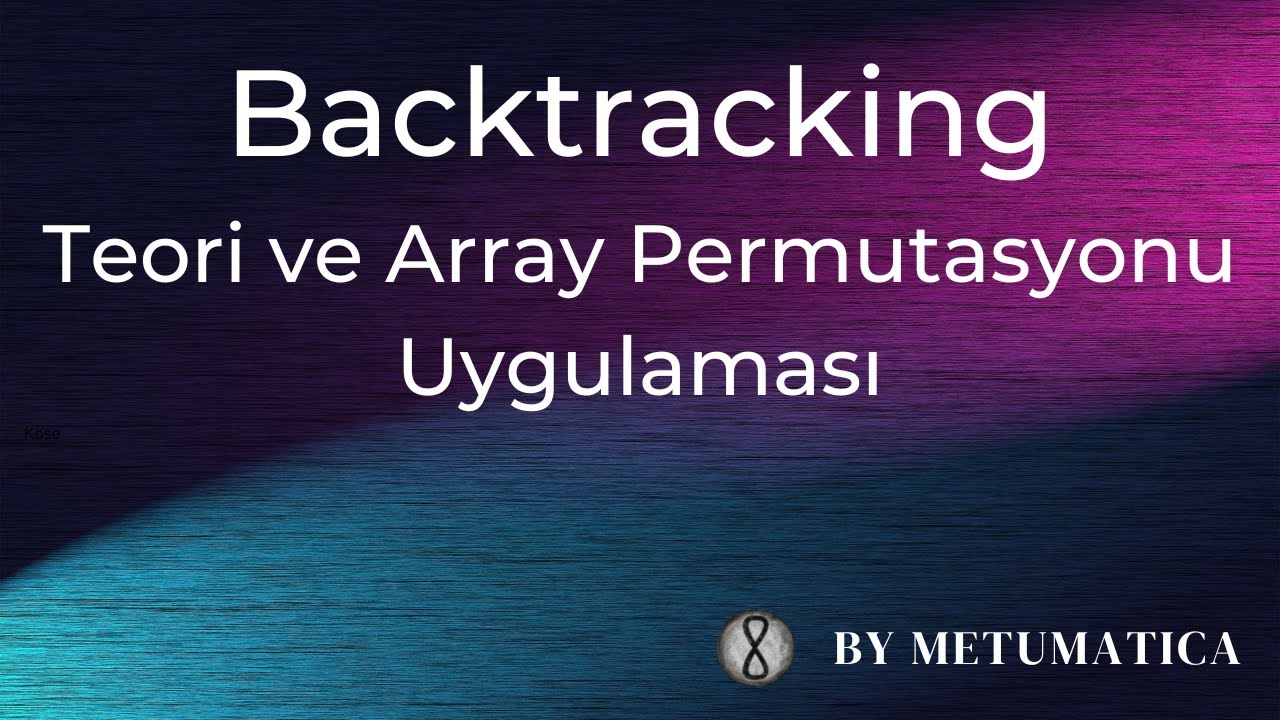 1. Backtracking Algoritmaları & Array (String) Permütasyonu