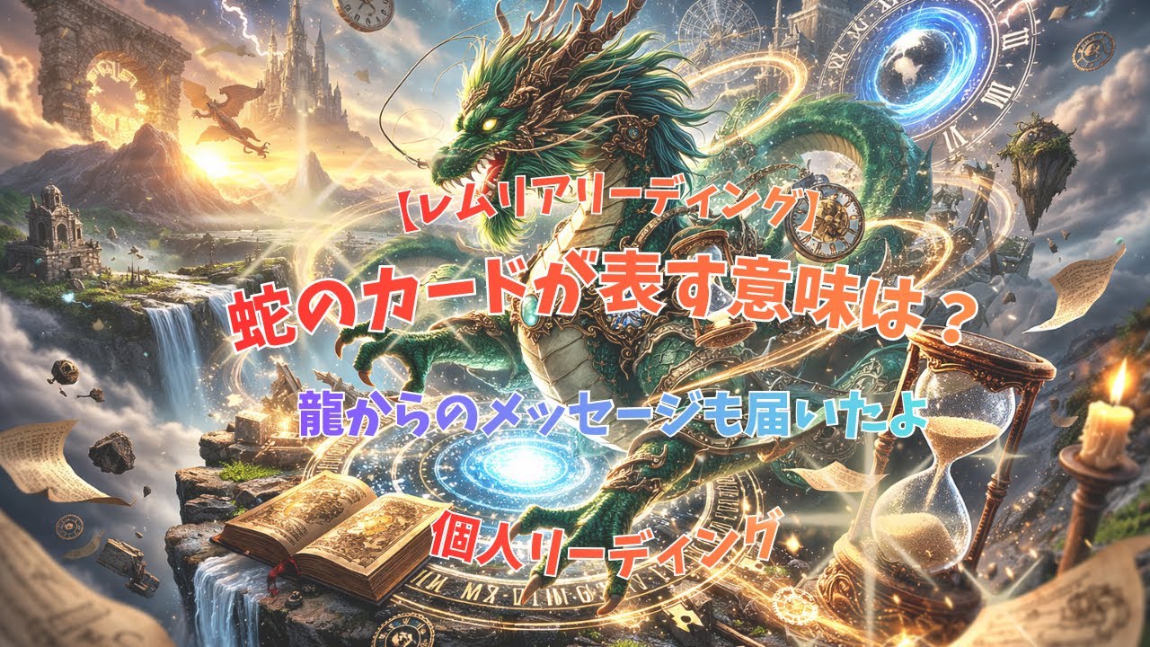 【レムリアリーディング】蛇のカードが表す意味は？🐍時間旅行をした龍からのメッセージ🐉