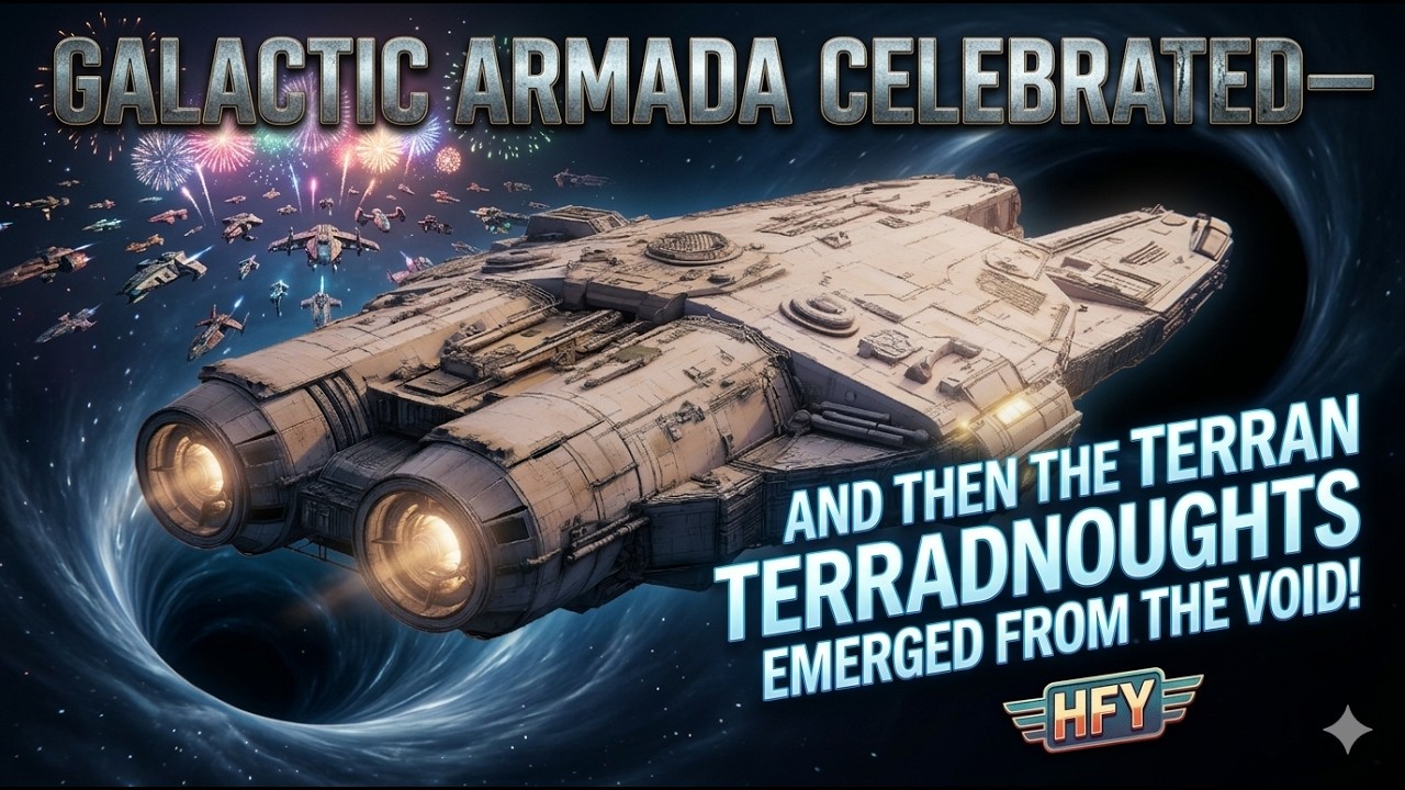 The Galactic Armada Celebrated—And Then the Terran Dreadnoughts Emerged from the Void! | HFY Sci-Fi