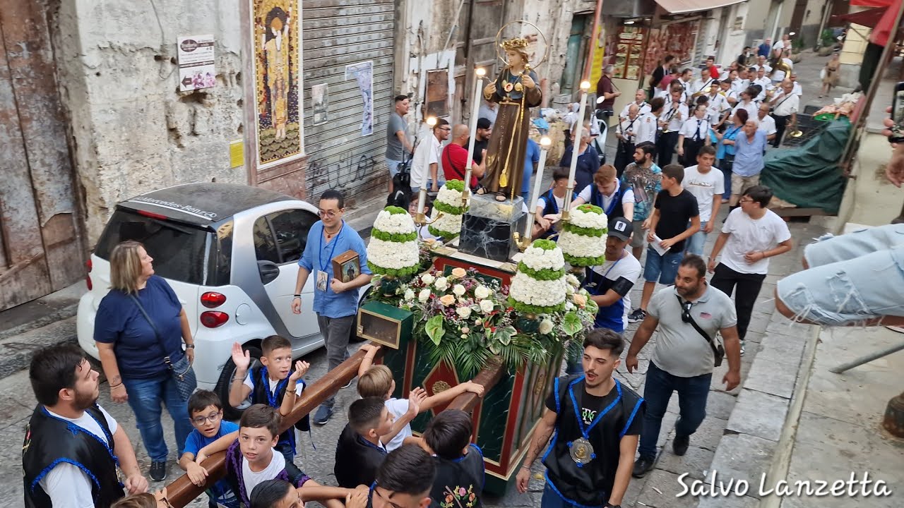 (PALERMO) - PROCESSIONE DI SANTA ROSALIA DEI NOVIZI AL CAPO (4K) 06/09/2024