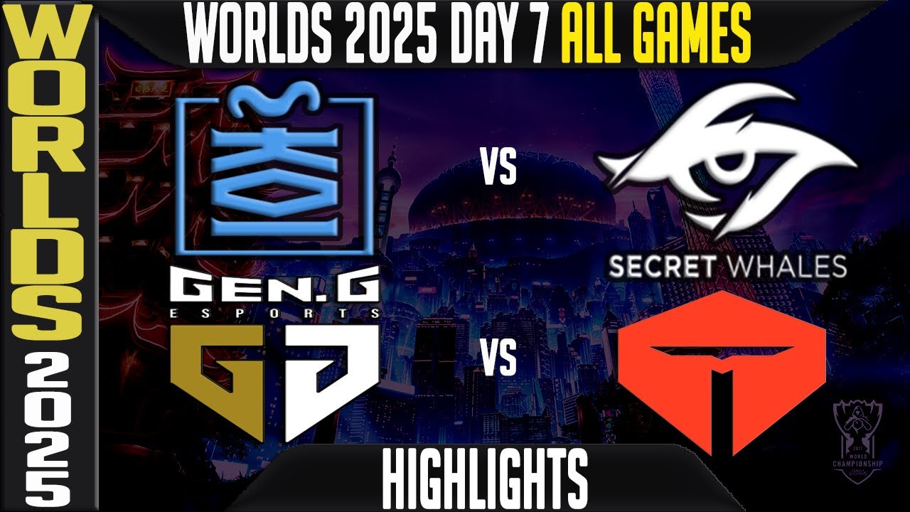 Highlights ALL GAMES Worlds 2025 Day 7 - MKOI vs TSW - GEN vs TES