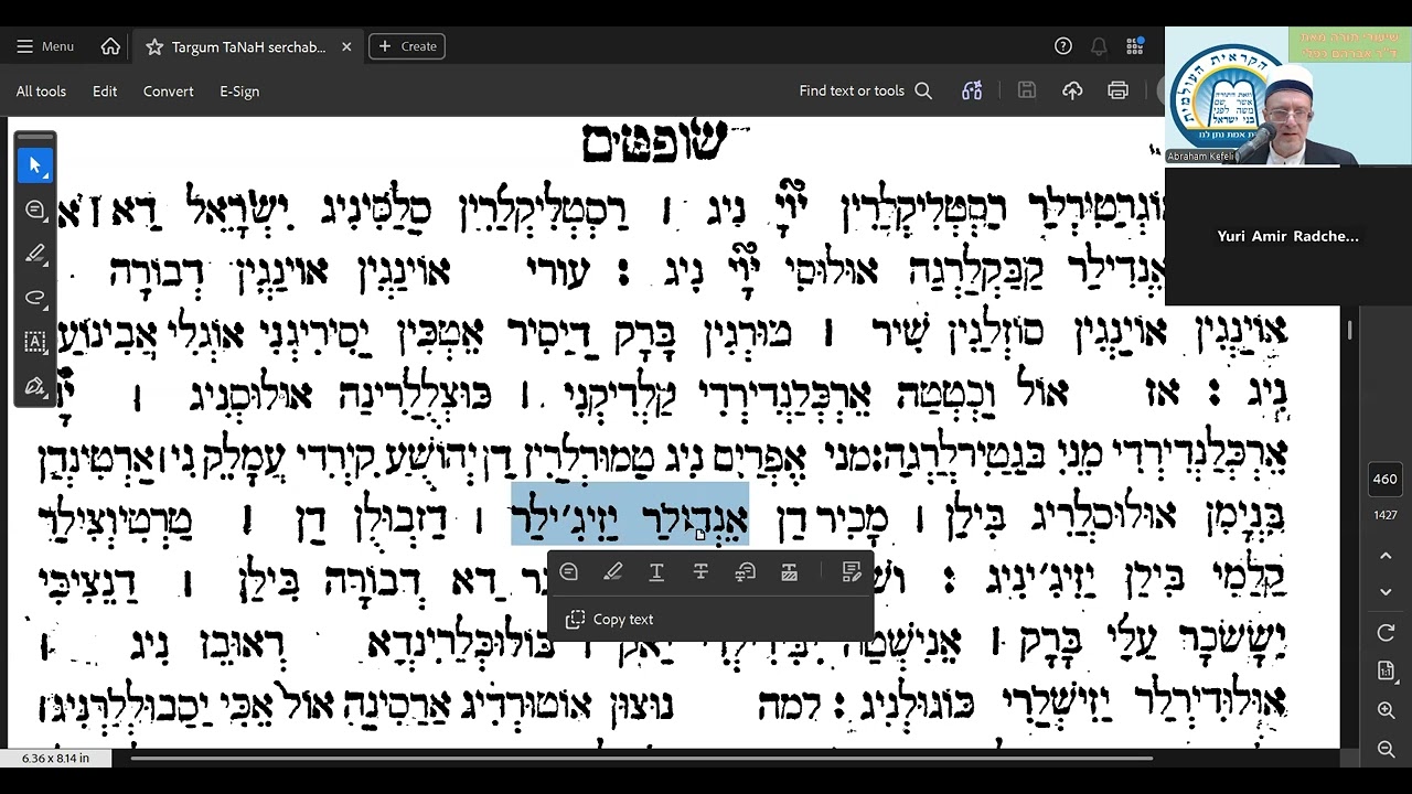 JUDGES 5:13-26 in karaim translation