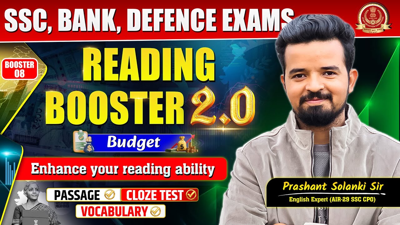 Reading Booster 2.0 | Class-08 | Master Reading Comprehension for All Exams | By Prashant Sir