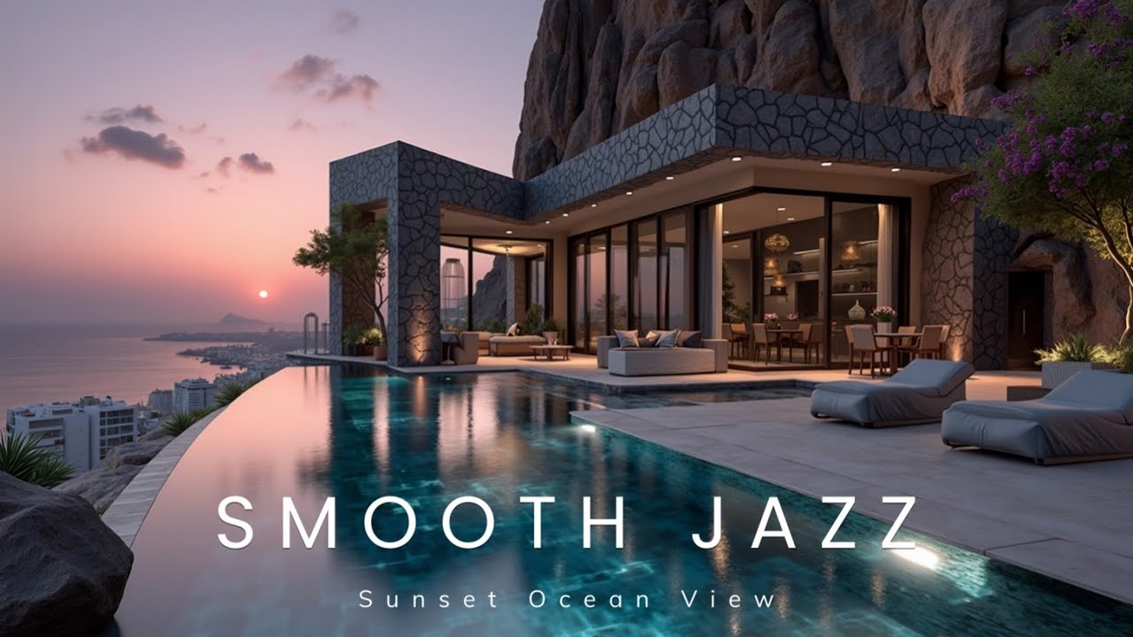 Luxury Smooth Jazz | Sunset Ocean View | Relaxing Lounge Music for Ultimate Chill