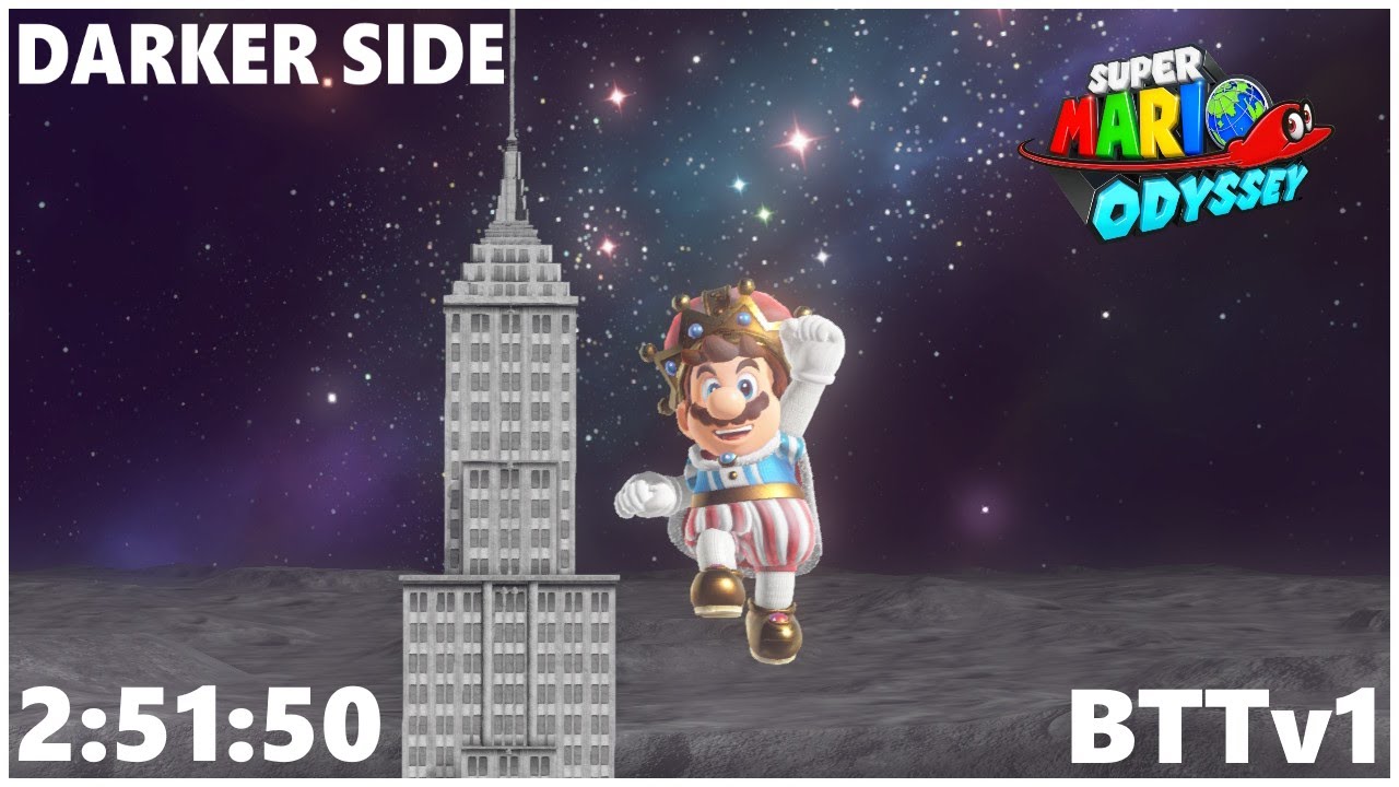 Super Mario Odyssey Darker Side BTTv1 in 2:51:50 (SEGMENTED COMMUNITY RUN)