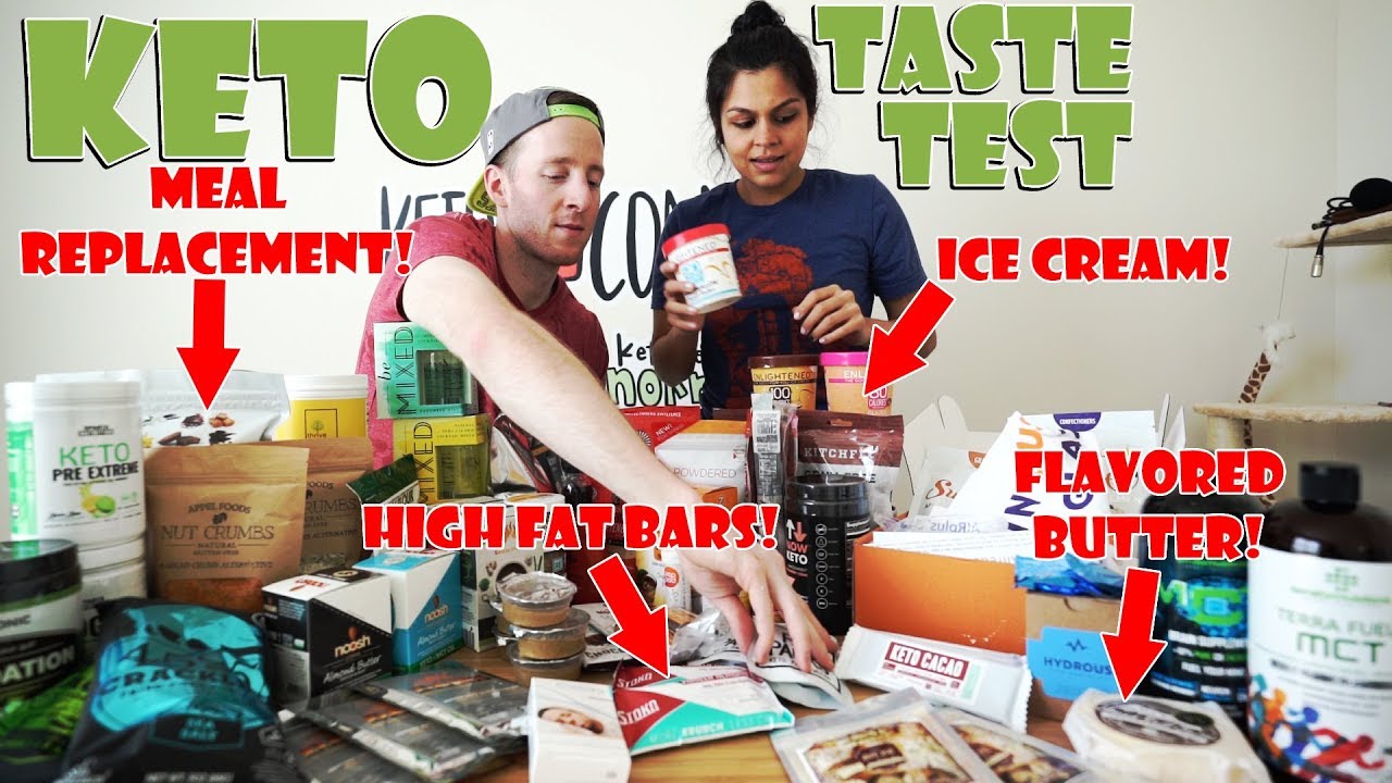 MASSIVE Keto Product Taste Test | Enlightened Ice Cream, Keto Chow, Lakanto Sweetener