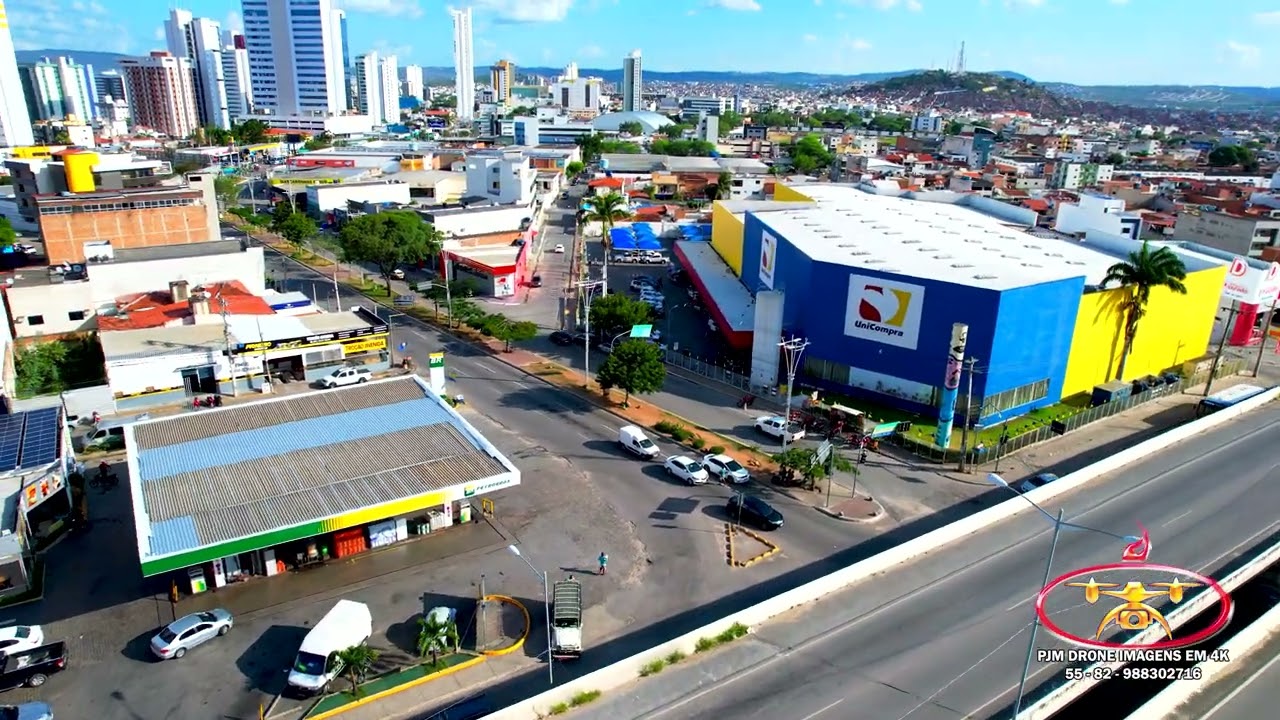 Caruaru | Pernambuco Brasil | do Hospital Mestre Vitalino | até o Citi Hotel | Visto de cima em 5.4K