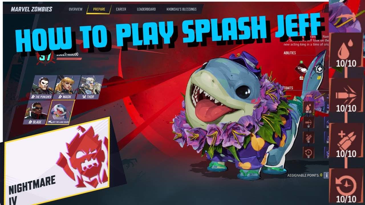 How to play Jeff in Nightmare IV in Marvel Zombies