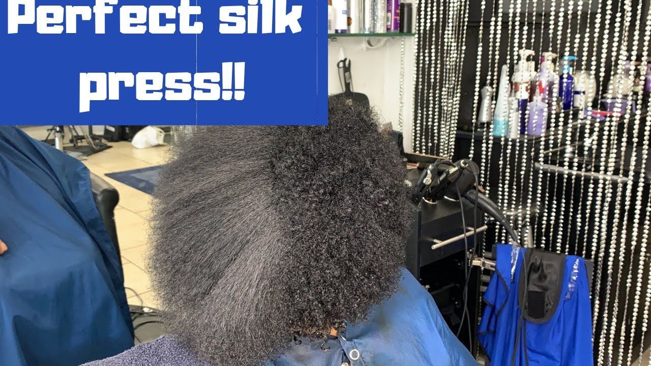 Detailed How to do a silk press on Thick natural hair!!