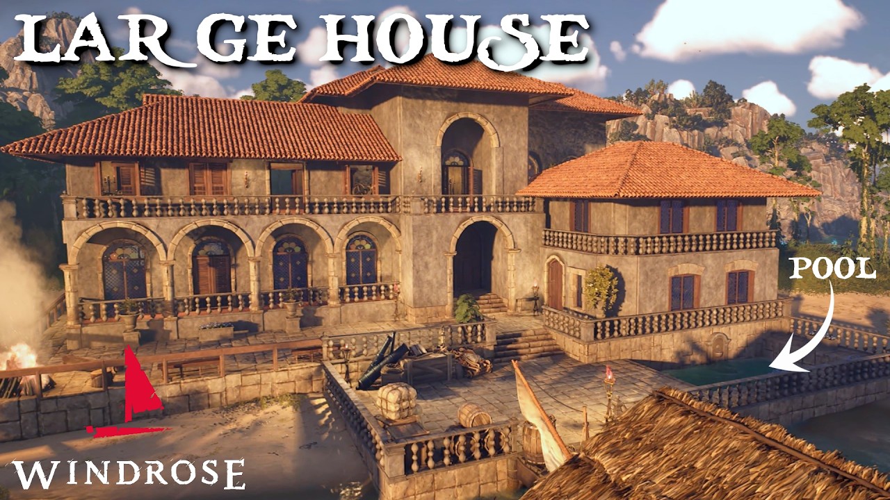 Large House with Pool | Windrose | Speed Build