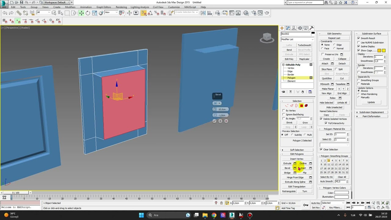 Ders39 3ds Max Kapak Modelleme - Kapak Scripti - Tek tıkla dolap ve kapak modelleme