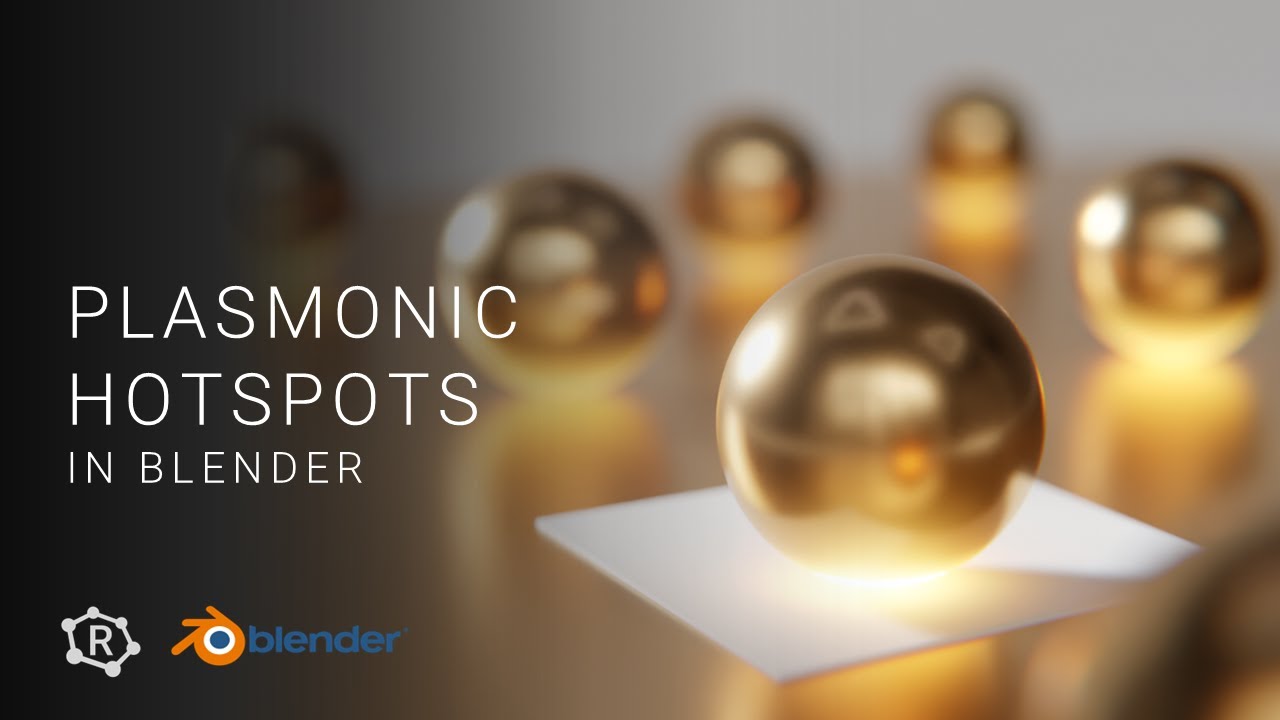 Plasmonic hotspots with nanoparticle-on-mirror in Blender