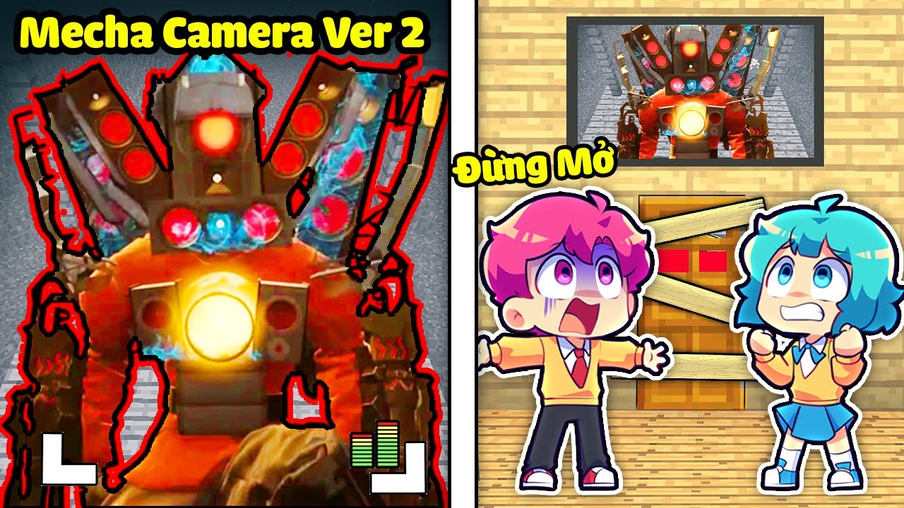 YUMMIE ĐỪNG MỞ CỬA VÀO 3H SÁNG CHO MECHA SPEAKER V2 TRONG MINECRAFT * ĐỪNG MỞ CỬA 3H SÁNG 😱😣
