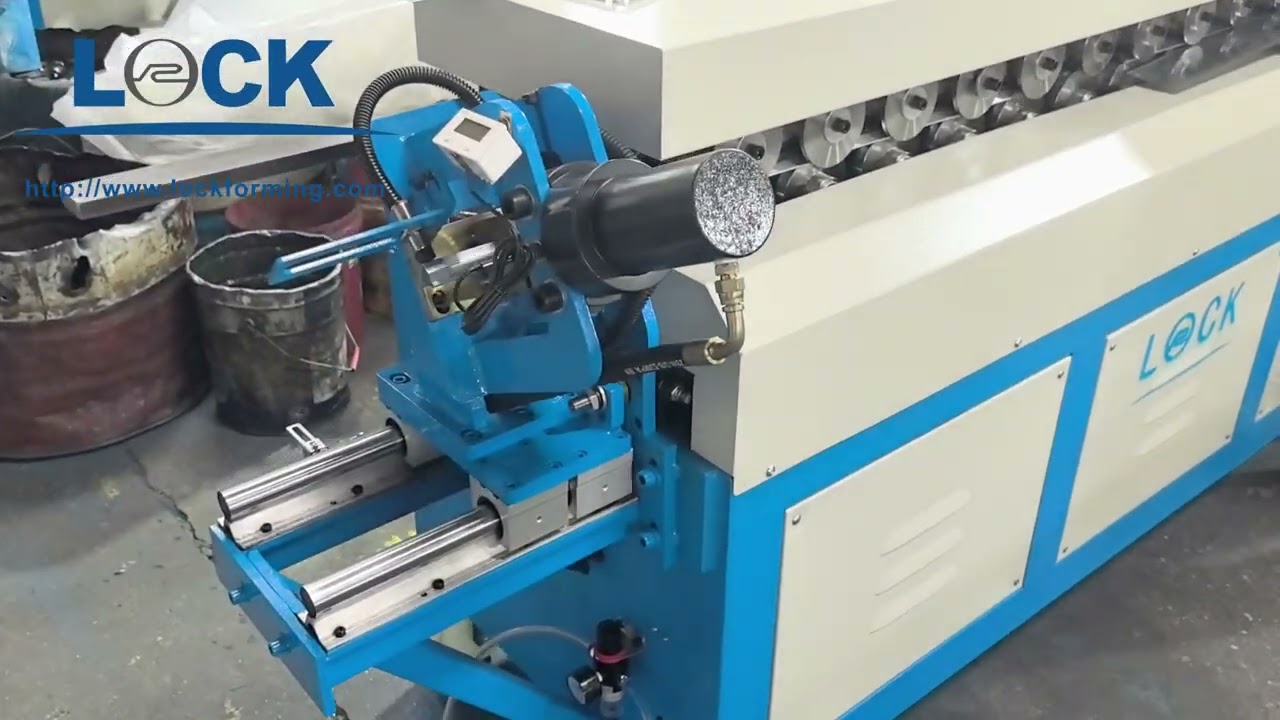😍LC-12A TDF Flange Forming Machine with Clip cutter#ductmachine #hvac #lockforming #tdfflange
