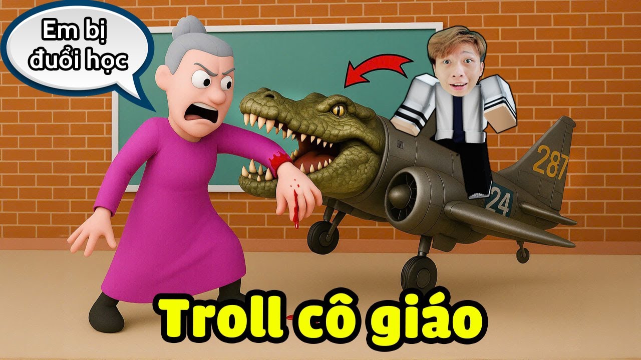 [Roblox] VinhMC Troll Cô Giáo Bằng Bombardino Crocodilo, Tung Tung Tung Sahur Siêu Hài Cực Bựa 😈🤣