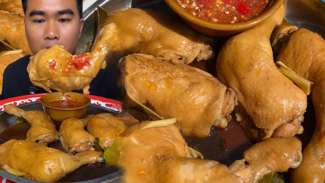 ไก่ต้มน้ำปลาหอมน้ำปลาสุดๆ #asmr #food #อาหาร 