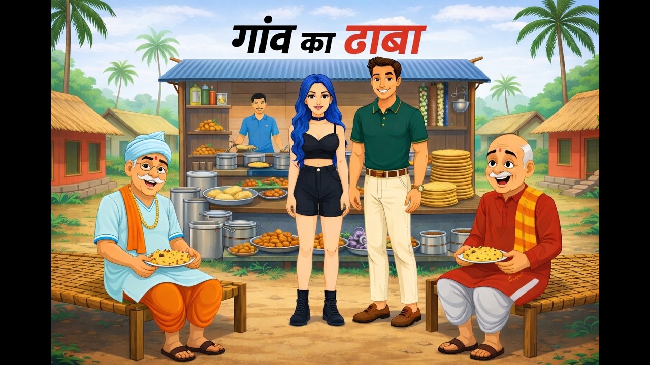 गरीब पिता का गाँव मे ढाबा | Cartoon videos | Hindi Stories ke diwane । Hindi Moral stories ।
