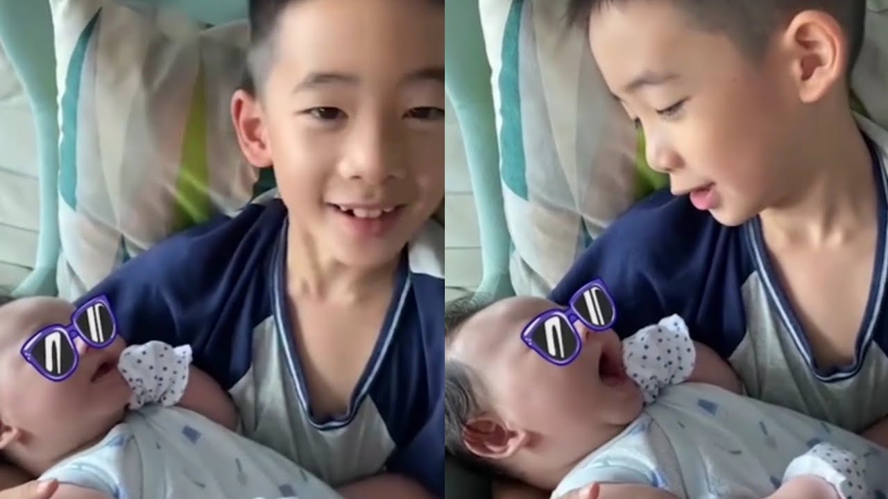Jasper唱歌取悅弟弟 Hoho咿咿呀呀一起唱太可愛了 陳小春應采兒肯定很欣慰