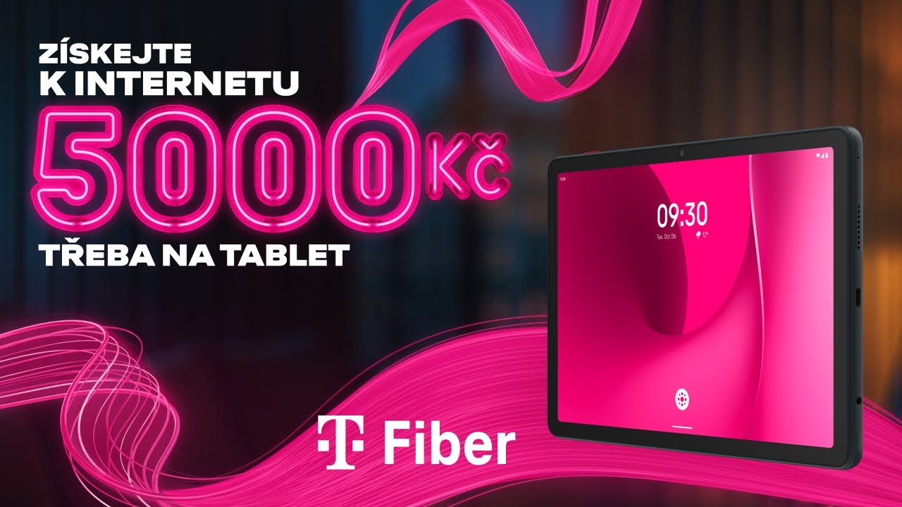 T-Mobile: T Fiber s bonusem 5000 Kč třeba na tablet