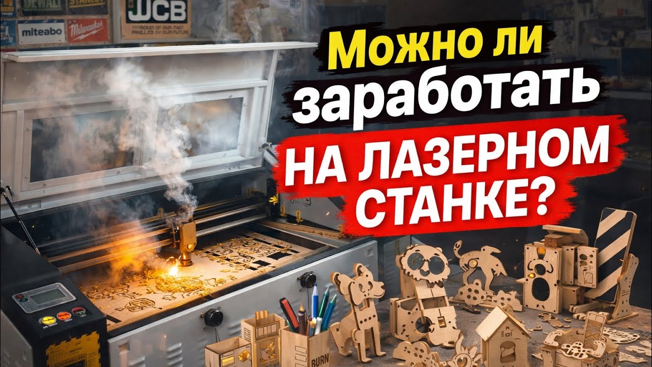 Обзор лазерного станка ALSELL JK-1060 Ruida 100W | Реальный опыт и заработок 