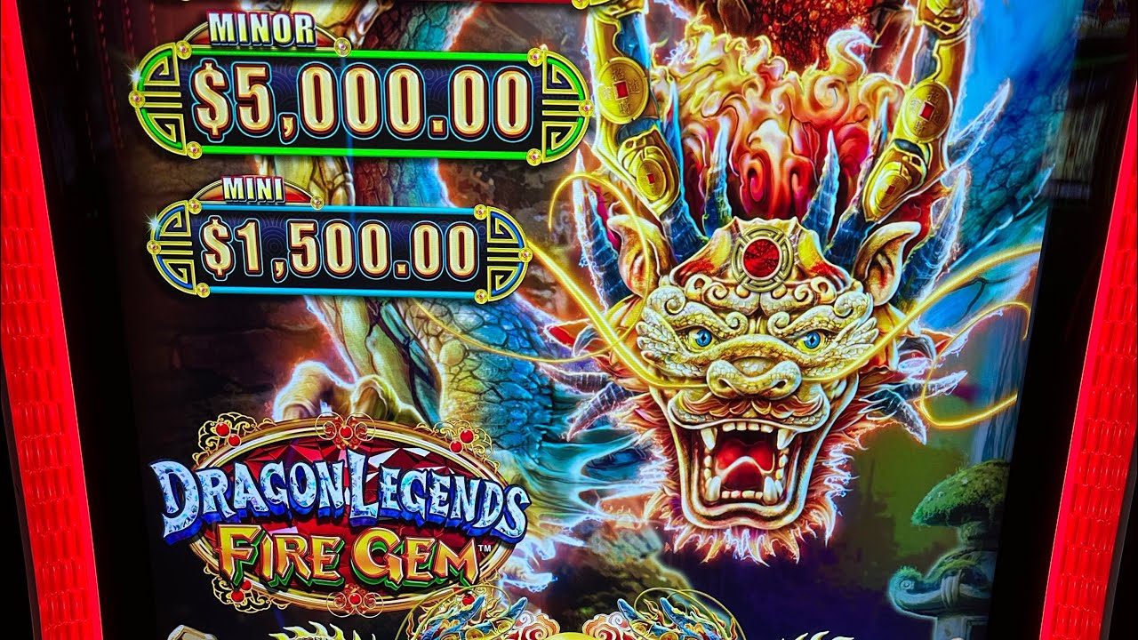 Massive jackpot high limit Dragon Legend Fire Gem $100 BETs