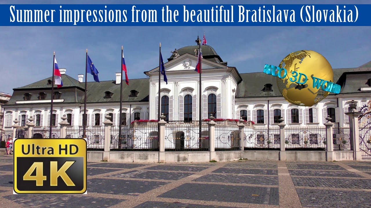 Summer impressions from the beautiful Bratislava (Slovakia) - 4K50p