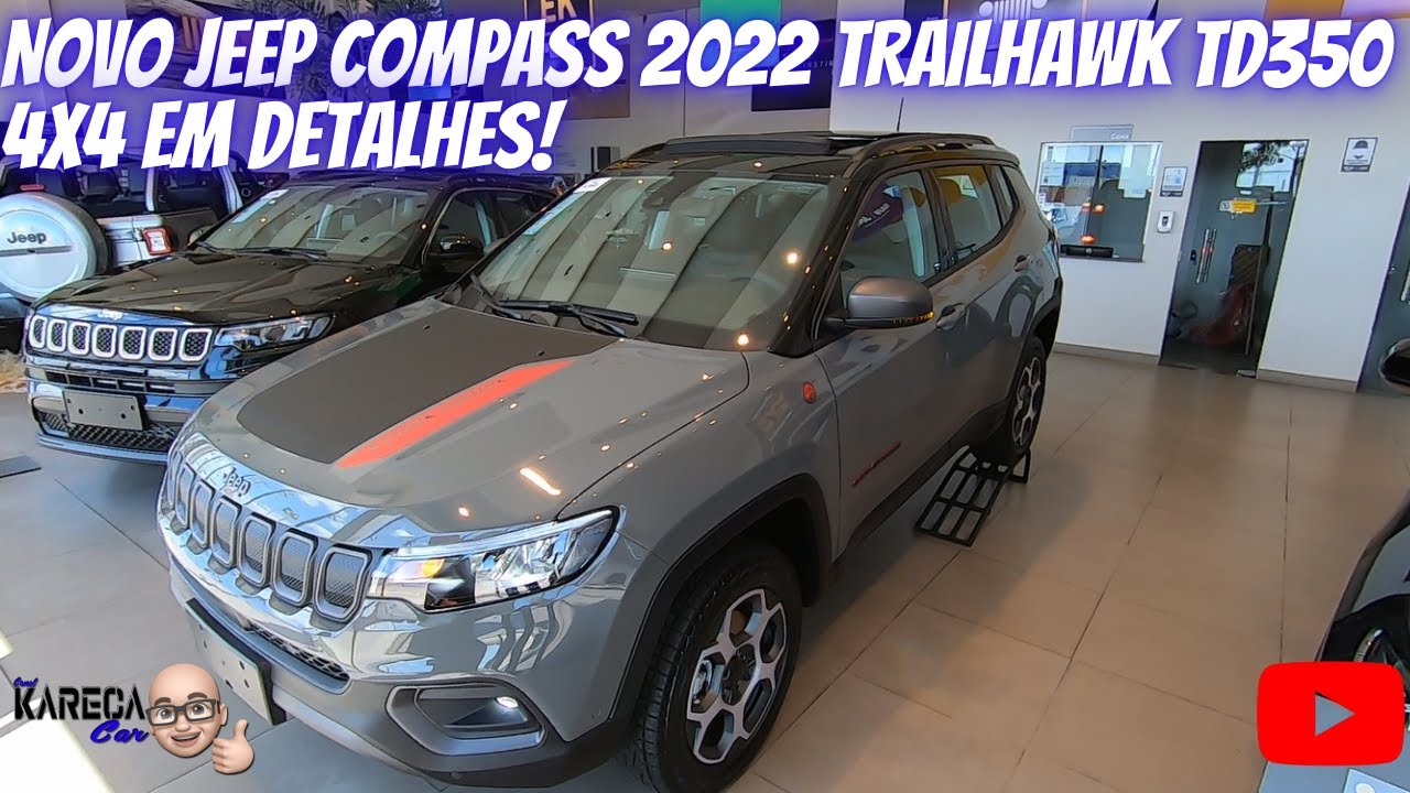 NOVO JEEP COMPASS TRAILHAWK TD350 4X4 2022 EM DETALHES!!