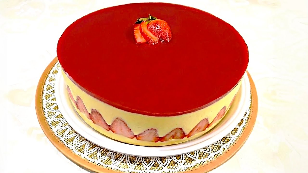, تورته الفريز الفرنسيه Fraiser cake