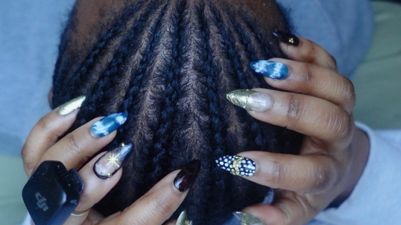 Fast Scalp Scratching Sounds & Scalp Check Between Braids ASMR (no talking!)