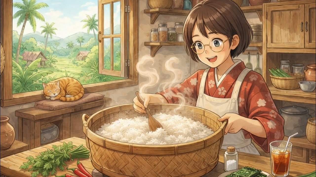🍃Cozy Ghibli ASMR 🍙 Warm Onigiri for Grandma 🍙🍃|| #ghibli #ghibliasmr #asmr 