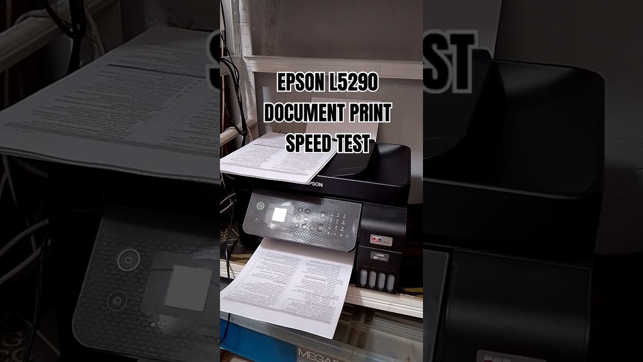 EPSON L5290 DOCUMENT PRINT SPEED TEST #speedtest #documentprint #printer #printing #test