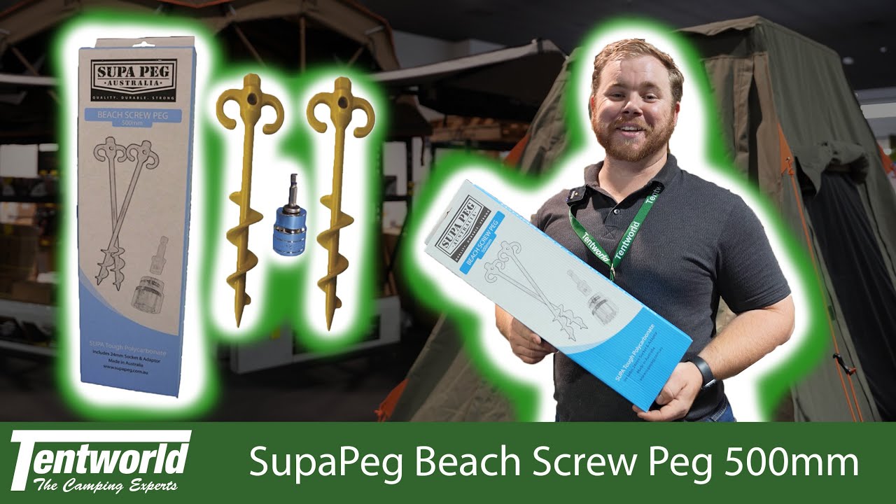 Supa Peg 500mm Beach Screw Peg Kit