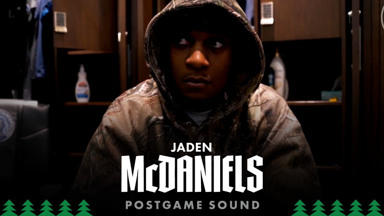 “I Just Find My Flow Within The Offense To Help Win. ” | Jaden McDaniels Postgame Sound | 2.11.26