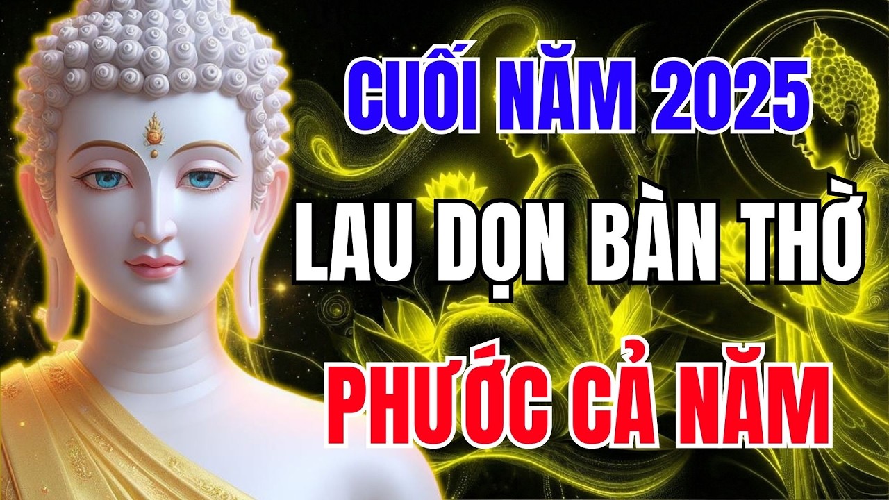 Lau Dọn Bàn Thờ Cuối Năm 2025: Khấn Đúng 1 Lần, Phước Lành Cả Năm | Phật Dạy Mỗi Ngày