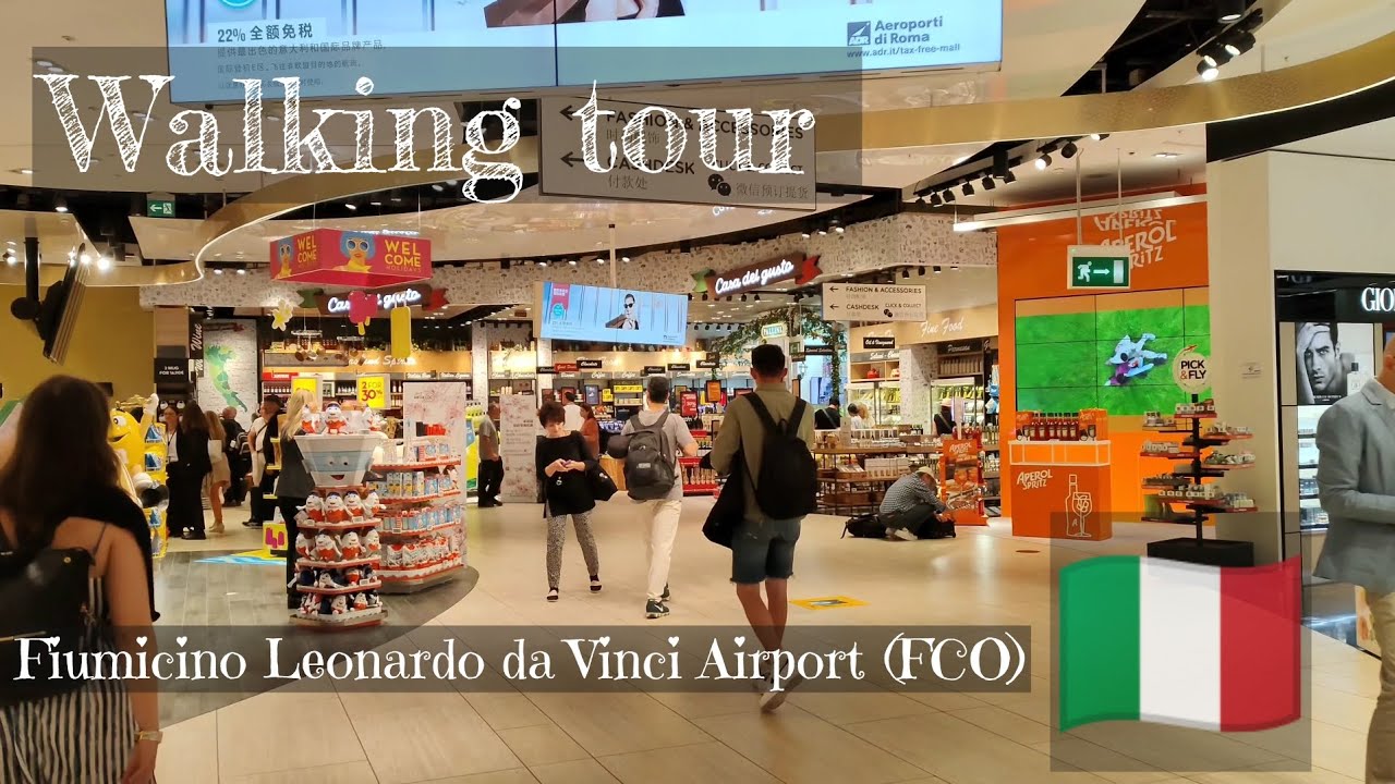 Fiumicino Leonardo daVinc Airport(FCO)Walking tour#travel #tour #walkingtour #italy #rome #fiumicino