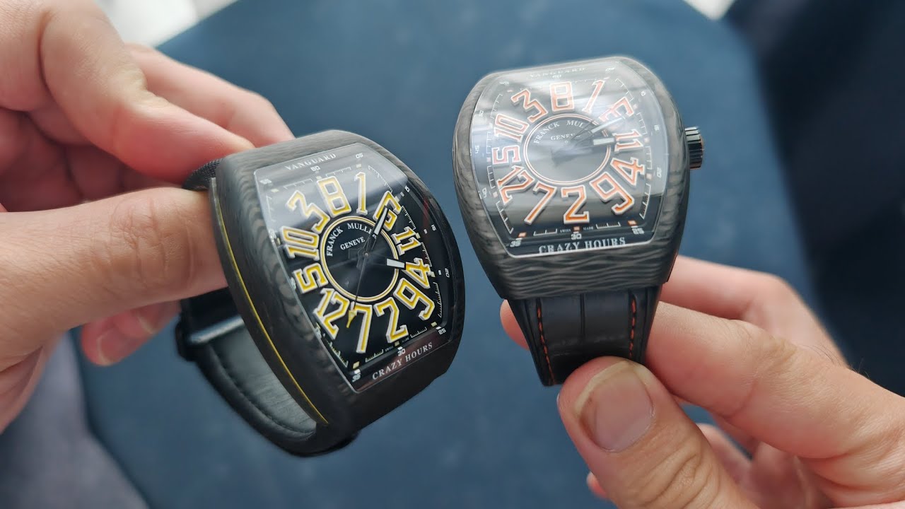 Franck muller vanguard crazy hour carbon 碳纤维+乱跳 全球28支 上手超好戴！法穆兰