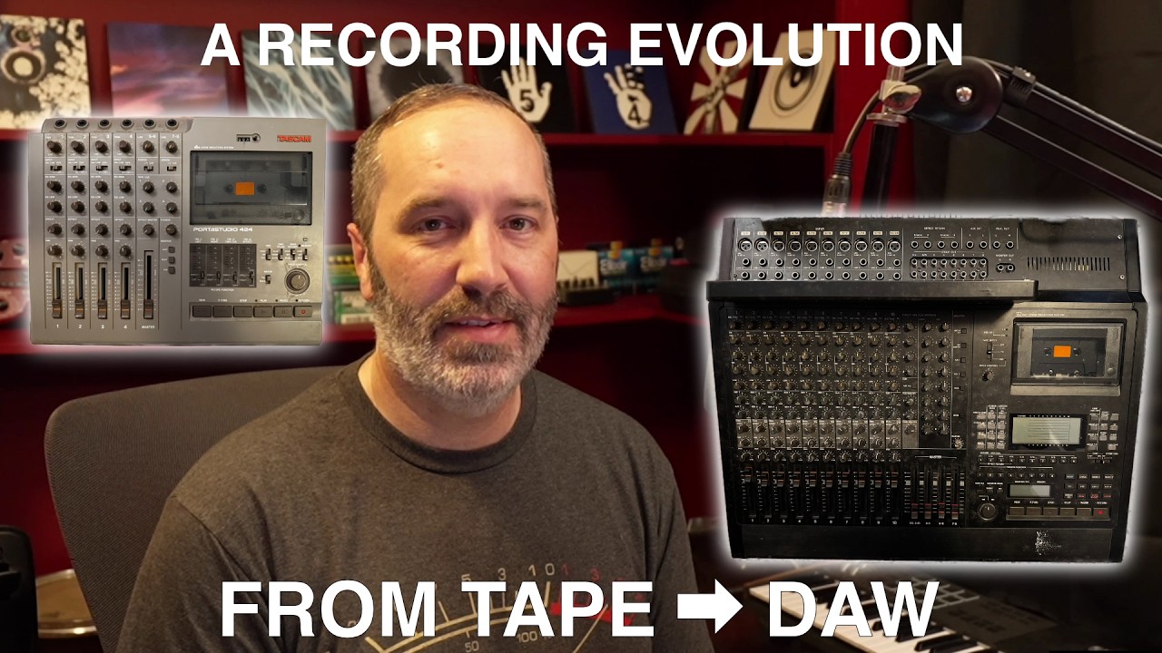 Эволюция звукозаписи: от кассетных лент к цифровым звуковым рабочим станциям (DAW).