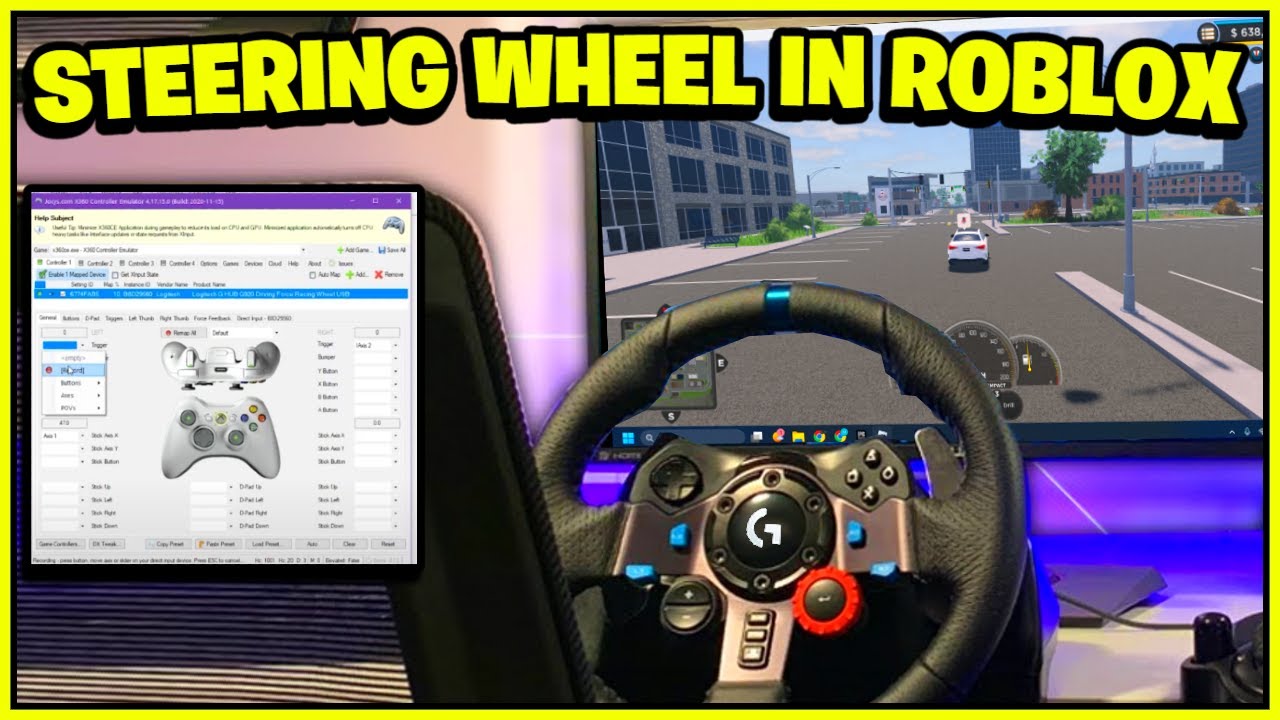 How to USE A STEERING WHEEL in ROBLOX! (WORKING 2023)