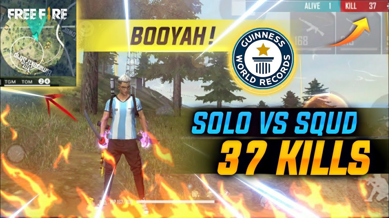 SOLO vs SQUD 37 KILLS SIGLE  MATCH FREE FIRE ON TGM GAMING