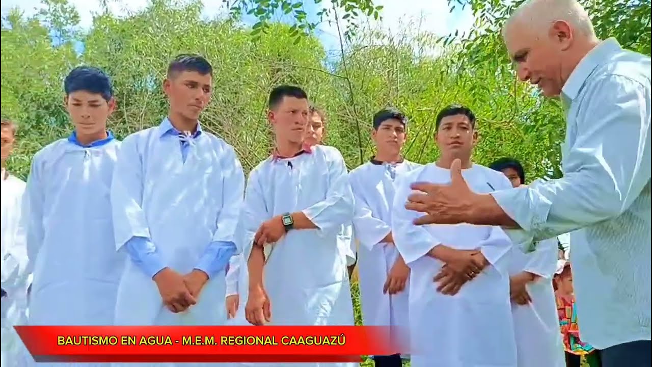 BAUTISMO EN AGUA M.E.M. REGIONAL CAAGUAZÚ - DICIEMBRE 2025