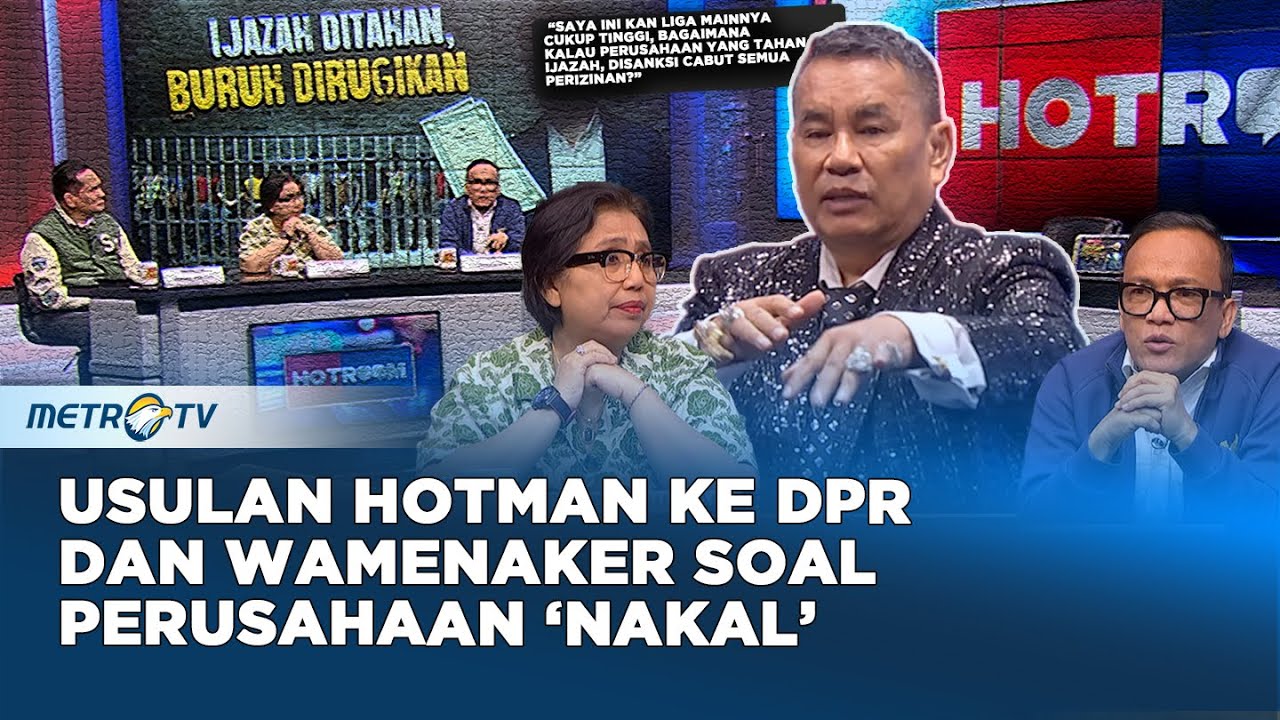 Soal Ijazah Ditahan, Hotman Kasih Ide Brilian! Wamenaker dan DPR Bakal Respon Apa? #HOTROOM
