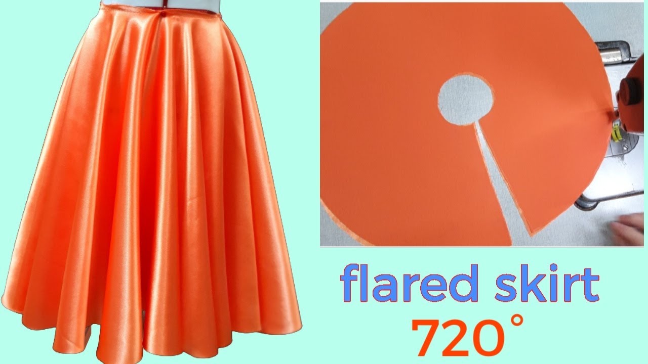 Hướng dẫn cắt may v&aacute;y tr&ograve;n đ&ocirc;i xo&egrave; 720&deg; đổ s&oacute;ng tuyệt đẹp |dress sewing tutorial |