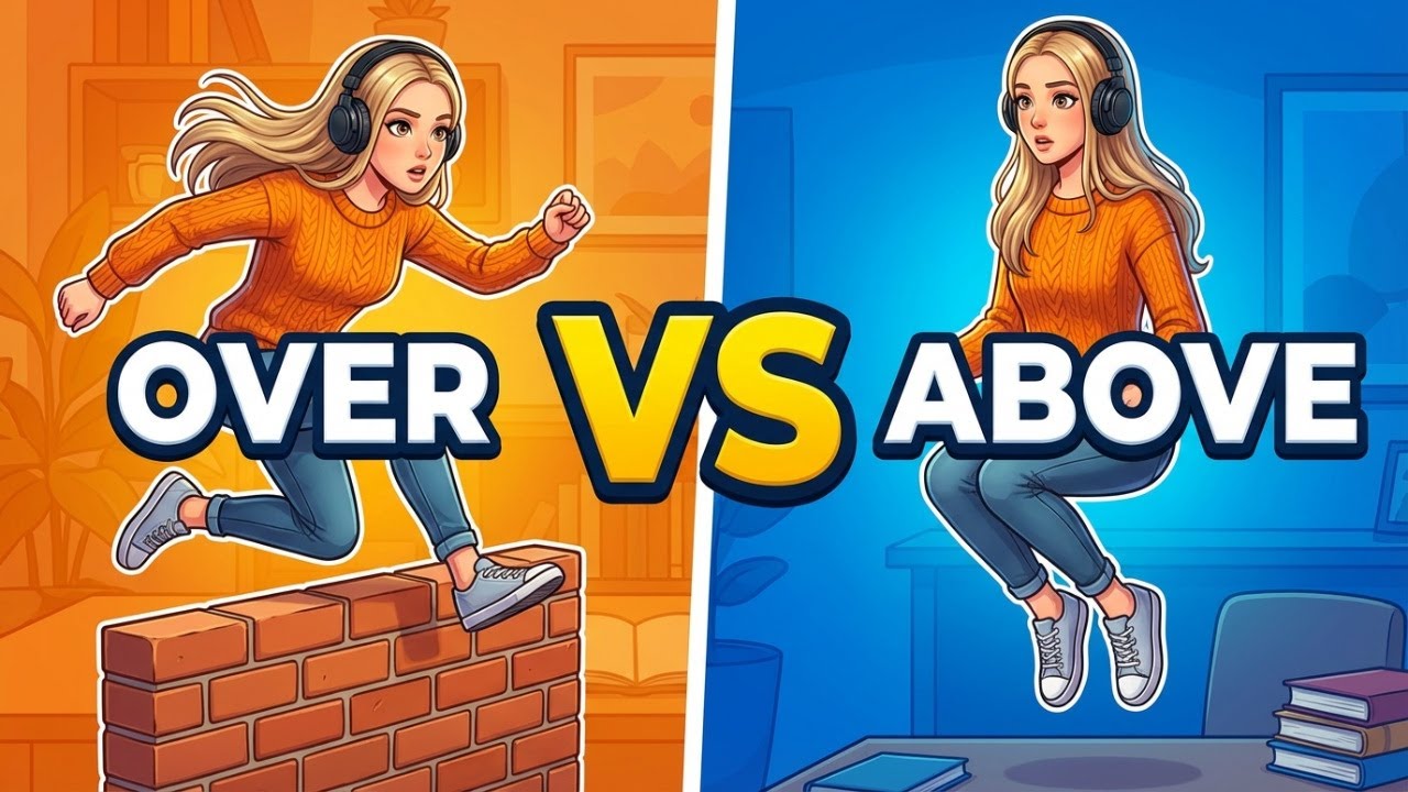Speak Natural English Podcast | Over vs Above – Let’s Feel the Real Difference Clearly