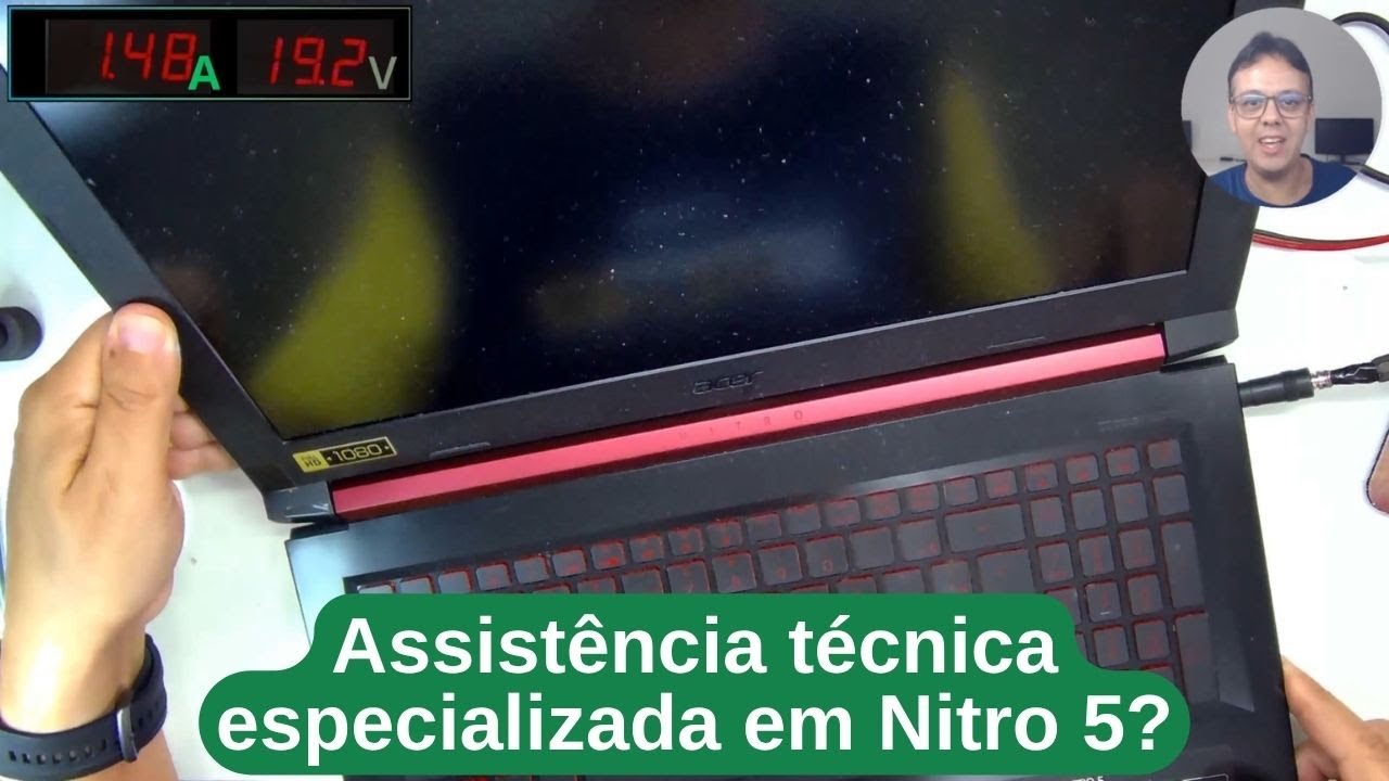 ESTOU FICANDO FERA EM CONSERTAR ESSES MODELOS! Acer nitro 5 não liga!