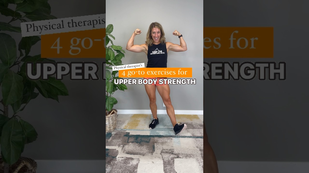 4 go-to exercises for upper body strengthening ✅