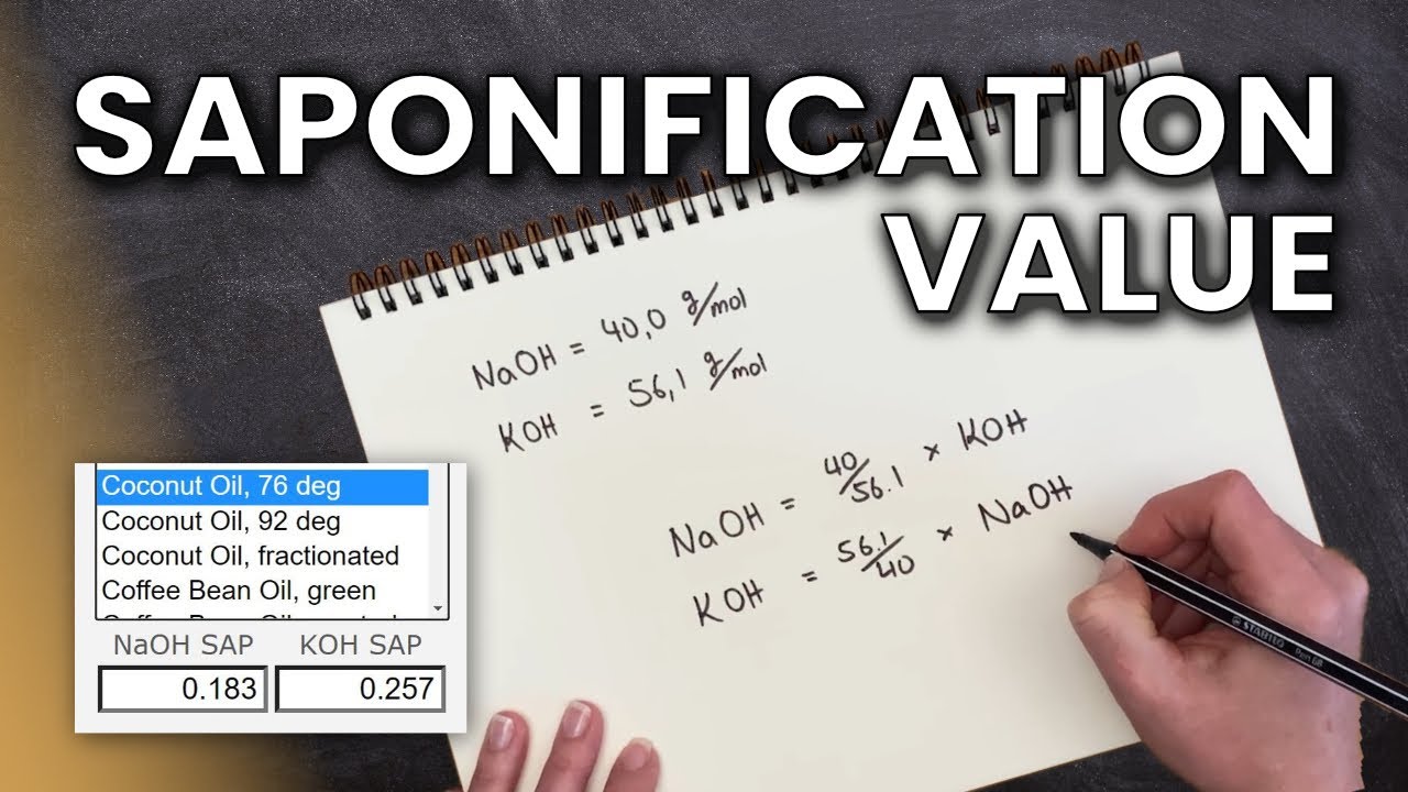 SAPONIFICATION VALUE - All you need to know // Soap Chemistry