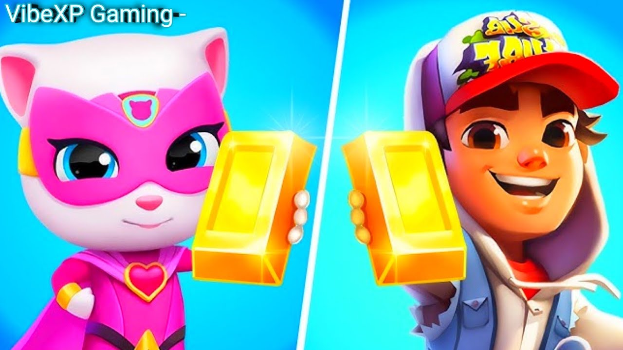 Subway Surfers VS Talking Tom Time Rush 🚀 | Fastest Runner Challenge Android IOS Gameplay. 