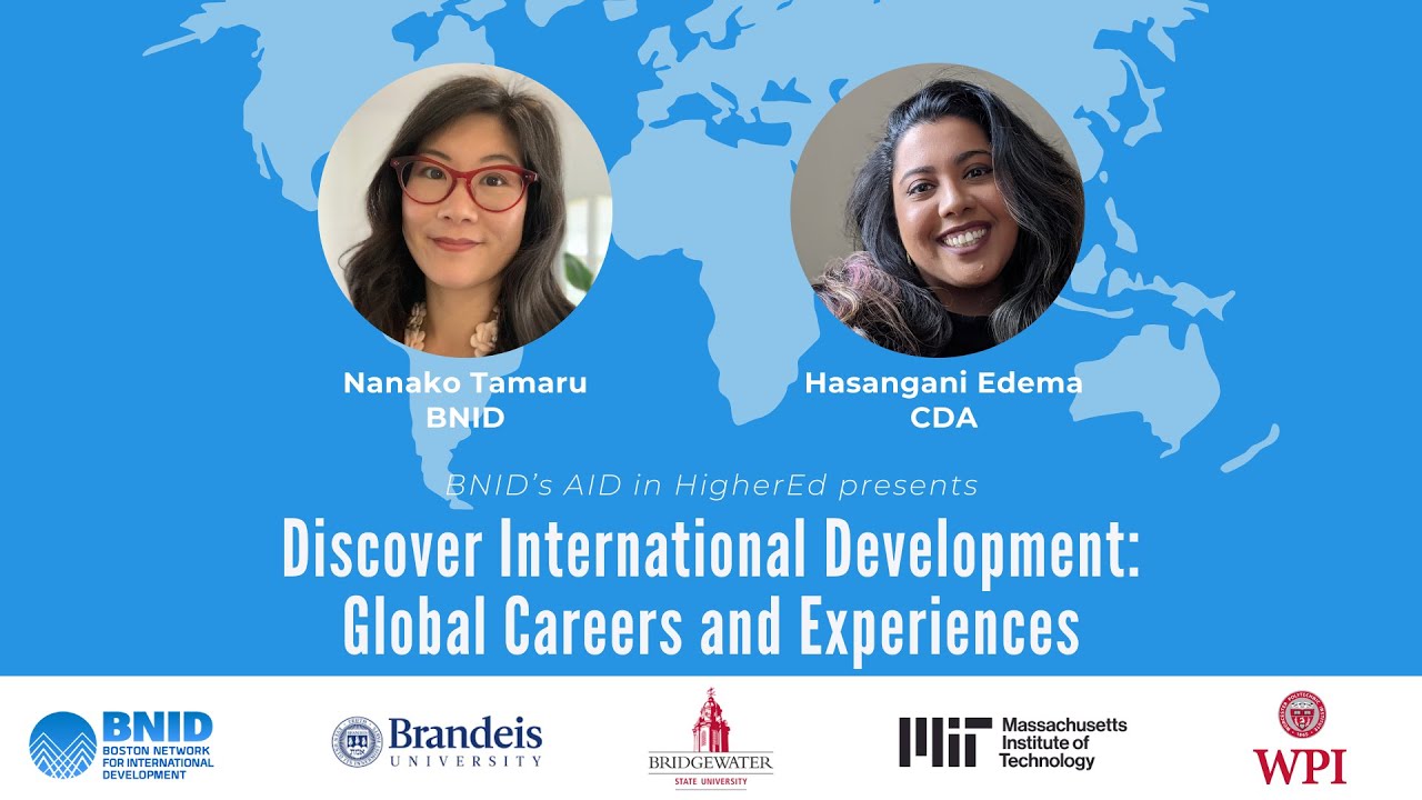 Discover International Development: Global Careers and Experiences